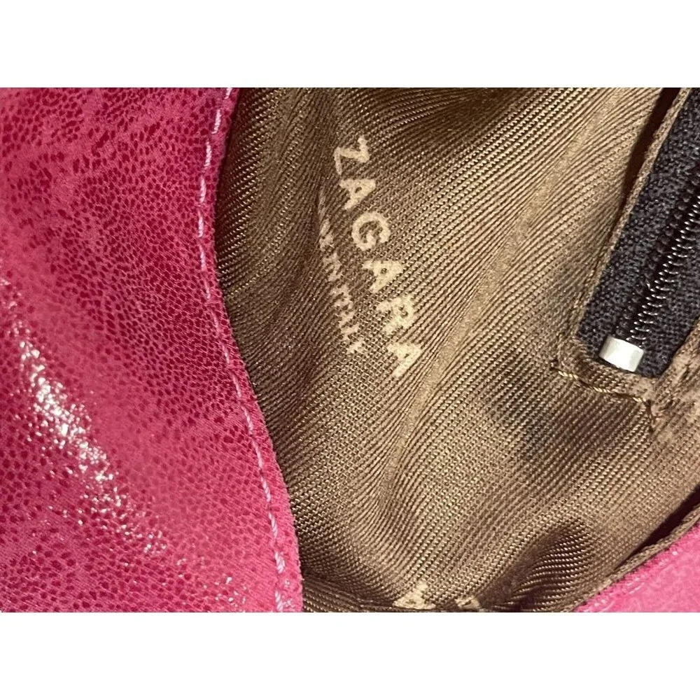Zagara Italian Leather Pink Purse